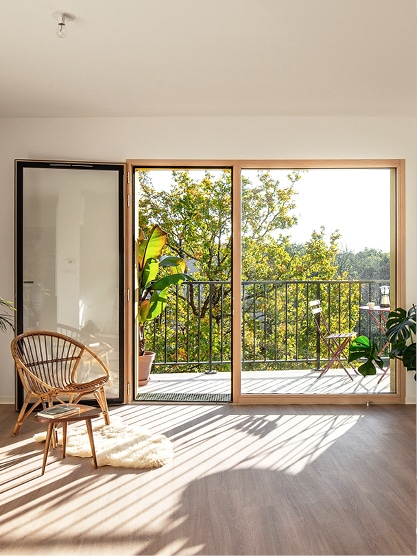Porte-fenêtre Essentielle en bois sur-mesure