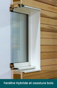 Fenêtre Hybride sur maison à ossature bois