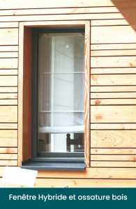 Maison à ossature bois avec fenêtres Minco